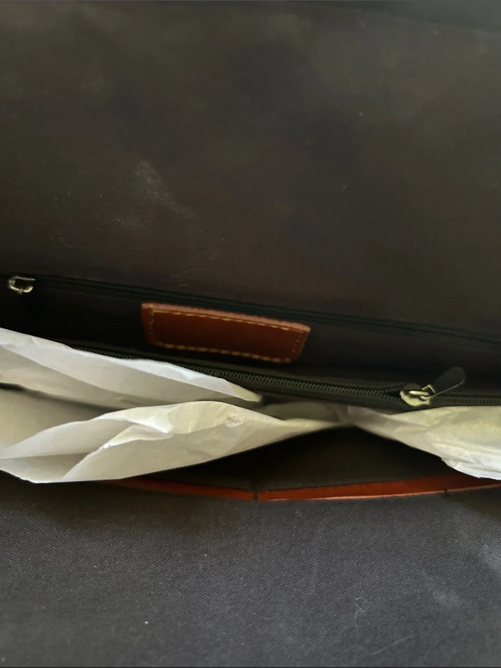 Large New Handbag or Briefcase Bag in BrownLeather. Never Used-